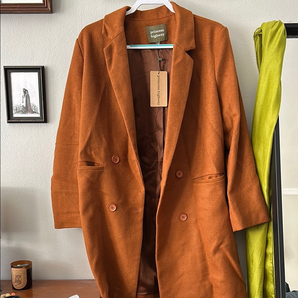Princess Highway Rust Orange Coat